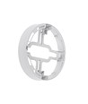 Panneau LED 12W Ø17cm 2-en-1 encastrable / saillie - 125lm/W, 3000K, rond, bord blanc