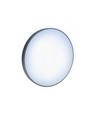 Plafonnier LED 18W Nymphea avec détecteur - IP54, 3-en-1 CCT, anneau noir/blanc, détecteur intégré