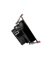 Spot encastrable GU10 avec réflecteur noir - Noir, aluminium, orientable, Trou : Ø7,5 cm, Dim : Ø8,5 cm, IP20 intérieur