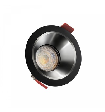Spot encastrable Fiale Comfort - Aluminium, sans source lumineuse, IP20, bord blanc