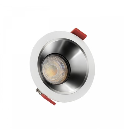 Spot encastrable FIALE COMFORT - Pour GU10, aluminium, collerette blanche, sans source lumineuse