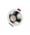 Spot encastrable FIALE COMFORT - Pour GU10, aluminium, collerette blanche, sans source lumineuse