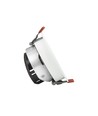Spot encastrable FIALE COMFORT - Pour GU10, aluminium, collerette blanche, sans source lumineuse