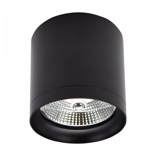 Plafonnier pour AR111 GU10 - Noir, Ø11,8cm, 11cm de haut, aluminium, sans source lumineuse