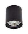 Plafonnier pour AR111 GU10 - Noir, Ø11,8cm, 11cm de haut, aluminium, sans source lumineuse