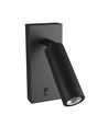 Applique murale Mini GU10 slim - Avec interrupteur, Ø3,8x9,5 cm, noir, rond, sans source lumineuse