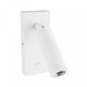 Applique murale Mini GU10 slim - Avec interrupteur, Ø3,8x9,5 cm, blanc, rond, sans source lumineuse