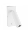 Applique murale Mini GU10 slim - Avec interrupteur, Ø3,8x9,5 cm, blanc, rond, sans source lumineuse
