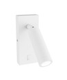 Applique murale Mini GU10 slim - Avec interrupteur, Ø3,8x9,5 cm, blanc, rond, sans source lumineuse