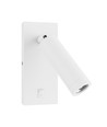 Applique murale Mini GU10 slim - Avec interrupteur, Ø3,8x9,5 cm, blanc, rond, sans source lumineuse