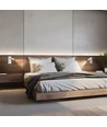 Applique murale Mini GU10 slim - Avec interrupteur, Ø3,8x9,5 cm, blanc, rond, sans source lumineuse