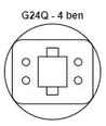Adaptateur G24Q vers E27