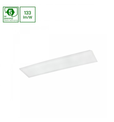 Panneau LED 30x120cm, 40W - 133lm/W, 5300lm, 4000K, bord blanc, 5 ans de garantie