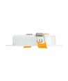 Spot encastrable 8W Ø11,8 cm - Étanche aux éclaboussures, 230V, IP54, Trou : 9,2 cm / 3,1 cm de hauteur, rond, bord blanc