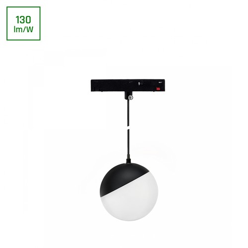 Abat-jour Boule Suspendu 10W SHIFT Basic - 3000K, Noir, 9cm