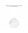 5W dimmable SHIFT Smart Globe P suspension boule pour rail Ø100 - 165°, CCT, blanc, câble 81.5cm, Zigbee