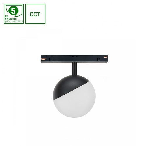 Projecteur sur rail SHIFT SMART 5W dimmable Ø100x130mm - 165°, CCT, noir, Zigbee