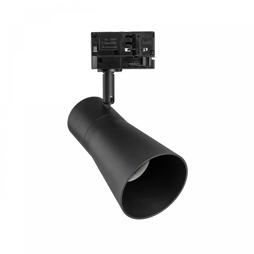 Spot sur rail triphasé MADARA SCANDI pour GU10 - Noir, aluminium, sans source lumineuse, 3F4W