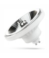 Spot LED GU10 10W dimmable - AR111, blanc, angle de diffusion 20°
