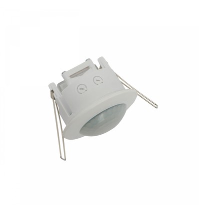 Capteur de mouvement encastrable - compatible LED, blanc, infrarouge PIR 360°, IP20 intérieur, 230V, Spectrum