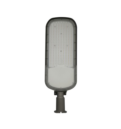 Lampe de rue LED crépusculaire 200W - Capteur crépusculaire, Ø60 mm, gris, IP65, IK09, 230V