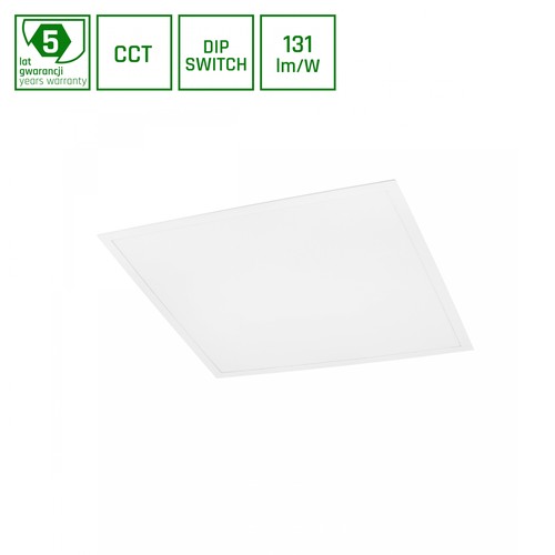 Panneau LED 60x60, 30W/40W/48W - CCT, 120lm/W, 5 ans de garantie, bord blanc