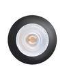 LEDlife Unni68 spot encastrable pour meubles - Trou : Ø5,6 cm, Dimensions : Ø6,8 cm, IRC95, noir, 12V CC