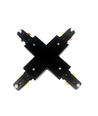 LEDlife X-connecteur pour spots sur rail - Noir, 1 phase, 1F3W