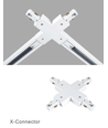 LEDlife X-connecteur pour spots sur rail - Noir, 1 phase, 1F3W