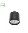 Plafonnier AR111, GU10 - IP65, noir, aluminium, en saillie, sans source lumineuse
