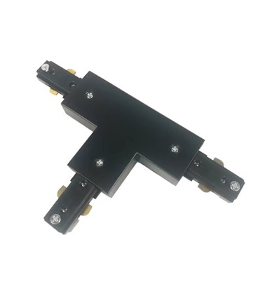 LEDlife Connecteur en T pour spots sur rail - Noir, 1 phase, 1F3W