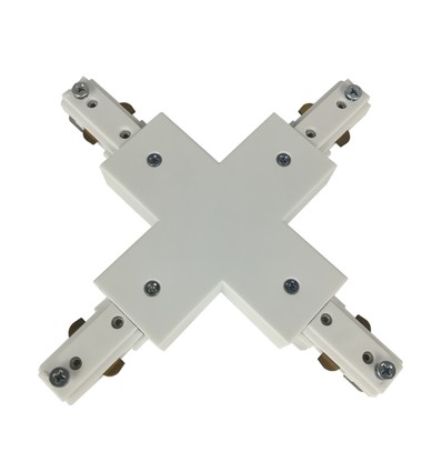 LEDlife X-connecteur pour spots sur rail - Blanc, 1 phase, 1F3W