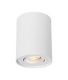 Spot plafonnier GU10 - En saillie, rond, blanc, orientable, IP20, sans source lumineuse