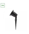 FLORI GU10 - Aluminium, angle réglable, IP65, 98x145mm, noir, piquet, sans source lumineuse