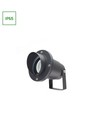 FLORI GU10 - Aluminium, angle réglable, IP65, 98x180mm, piquet noir, sans source lumineuse