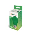 Ampoule LED verte E27 4,9W - A50, dépolie