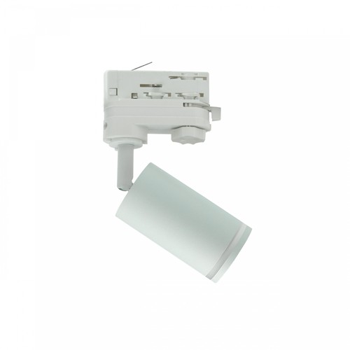Spot sur rail triphasé Madara Ring II - Blanc, GU10, sans source lumineuse