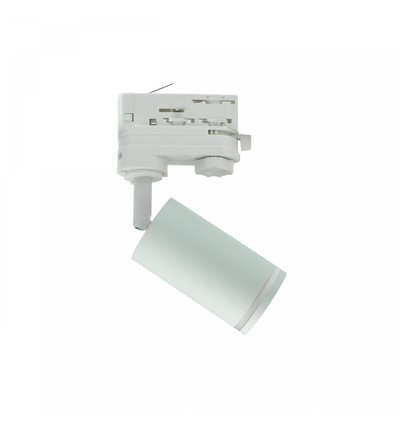 Spot sur rail triphasé Madara Ring II - Blanc, GU10, sans source lumineuse