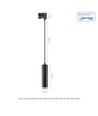 MADARA MINI RING GU10 SUSPENSION POUR RAIL 3 PHASES 230V IP25 FI55*200MM NOIR