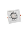 Spot encastrable GU10 Maxi Uno pour AR111 - Blanc, 186x186 mm, IP20, sans source lumineuse