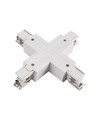 Connecteur en X pour rails 3 phases - Blanc, Spectrum