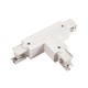 Connecteur en T pour rails 3 phases - Gauche, blanc, Spectrum