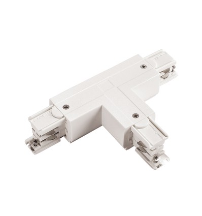 Connecteur en T pour rails 3 phases - Gauche, blanc, Spectrum
