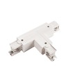 Connecteur en T pour rails 3 phases - Gauche, blanc, Spectrum
