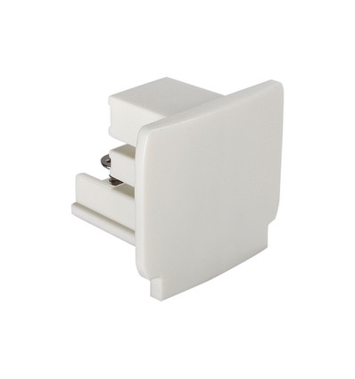 Embout pour rail 3 phases - Blanc, Spectrum