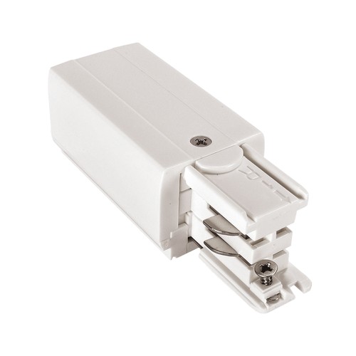 Connexion pour rail 3 phases - Droite, Blanc, Spectrum