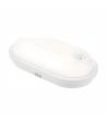 Lampe LED Technic 20W - IP54, IK07, Ovale, 4000K, détecteur PIR