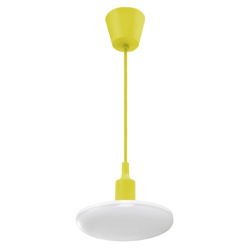 Suspension LED 18W Albene Eco, Jaune - 1400lm, 3000K, blanc chaud, plafonnier décoratif