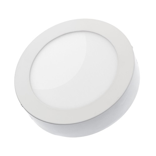 12W Ø17cm LED panneau encastrable - 6000K, bord blanc, 120 degrés, IP20 intérieur