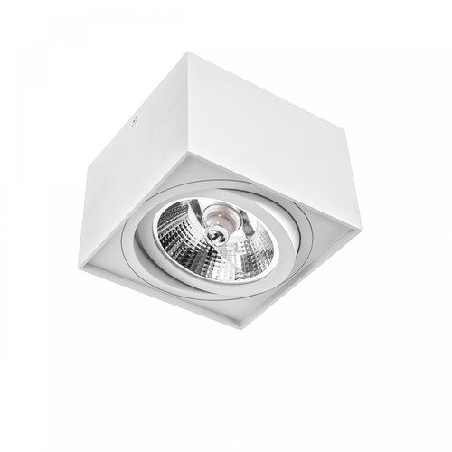 GU10 Chloe AR111 - IP20, carré, blanc, sans source lumineuse